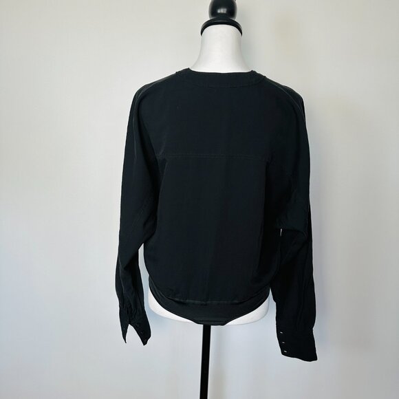 GOOD AMERICAN Black Wrap Bodysuit Size Medium - Picture 5 of 6